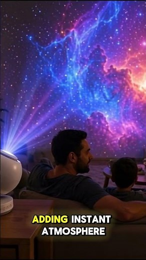 Galaxy Star Projector Lamp - LED Night Light with High Definition Projection, Ambient Bedroom Decor