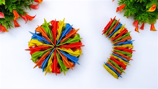 Endless moving paper toy making ideas - DIY school project ideas - Homemade paper craft toy #DIYKaleidoscope #PaperToy #Crafts | DIY And Paper Crafts