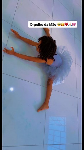 Ballet Performance by Young Dancer in Light Blue Tutu