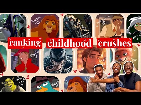 ranking your childhood animated crushes (yall are out of pocket)