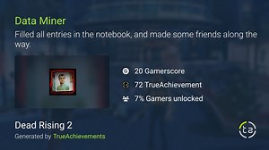 Data Miner achievement in Dead Rising 2 (Xbox 360)