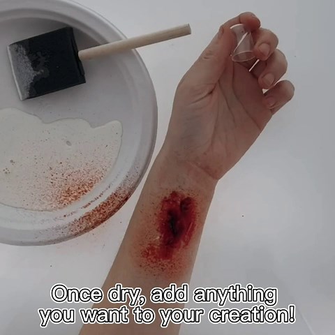 Monster Liquid Latex - Dries CLEAR - Creates Zombie Skin and FX