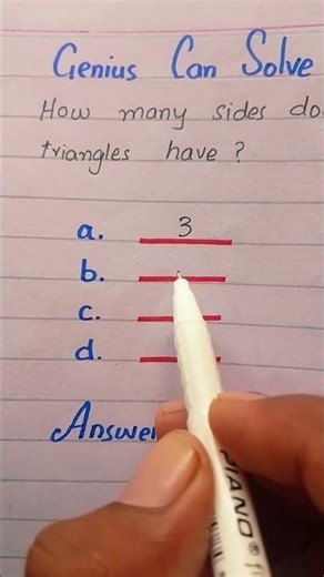 How Many Sides does 3 triangle have? #maths #education #mathquiz