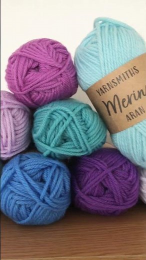 Colourful New Yarn Range Out Today - Yarnsmiths Merino now in ARAN! 😍 #yarn #crochet #shortscrochet