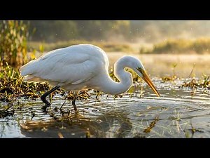 The Great Egret’s Perfect Hunting Strategy