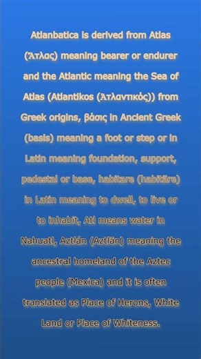Where Atlanbatica Actually Comes From #etymology #history #linguistics