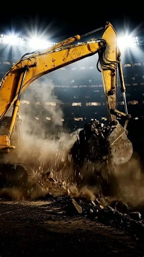 Massive Excavator & Dump Truck: Quarry Power! 🚚💥 #mining #equipment #short