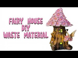 Fairy house diy plastic bottle | polymer clay art | bottle art | waste material craft ideas