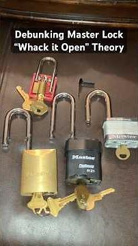 MUST WATCH: Debunking the Master Lock “Whack it Open” Theory for the Uneducated #lockpicking #lock