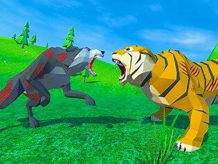 Walkthrough Wolf Vs Tiger Simulator Wild Animals 3D . BrightestGames.com