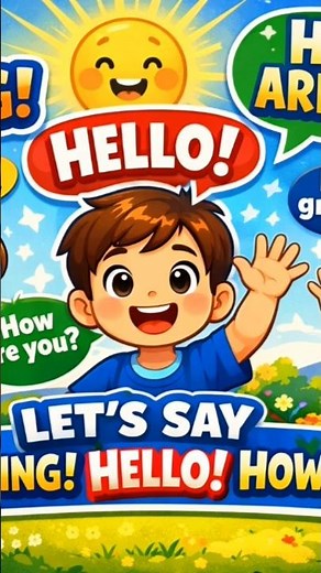 Good Morning Song 🌞 | Hello! How Are You? | Babies and Toddler learning amazing video |