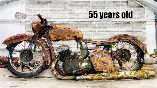 23K views · 271 reactions | Restoration Abandoned Old Motorcycle JAWA from 1960s two stroke engine | Rescue Story | Facebook