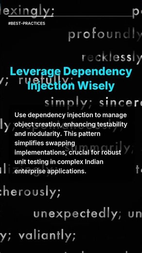 Leverage Dependency Injection