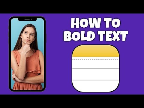 How To Bold Text On The Notes App | Step By Step Guide - Apple Notes Tutorial