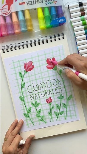 How to make school notebook covers/subject dividers with markers. Back to school