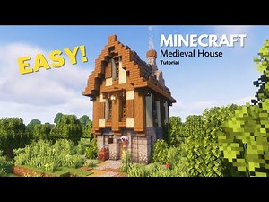 Minecraft: How to build a simple Medieval House | Minecraft Tutorial