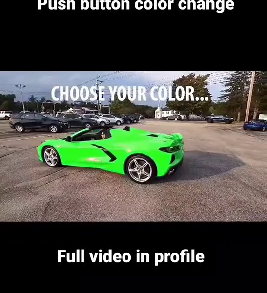 Color changing corvette