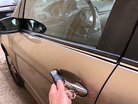 OPENING W245 Mercedes B-class with EMERGENCY key