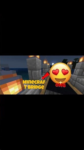 I Build A Bridge In Minecraft #short#minecraft