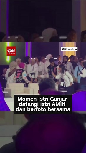 Keakraban Istri Capres di Debat Kelima Pemilu 2024