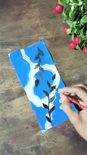 🎨 Beautiful Blue Abstract Painting | Easy Art Tutorial#artvideo #painting #creativeart
