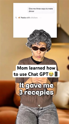 Chat GPT Mom’s best friend🫠🫣 #learnenglish #speakenglish #english #fun #chatgpt #ai