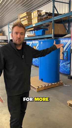 This might look like a retention tank to a lot of people, but this is actually in fact a media filter tank used for backwashing filters for a larger capacity water treatment systems. #Water #WaterTreatment #Saskatchewan | The Water Clinic