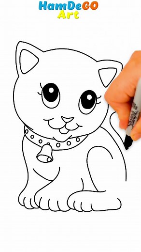 How to Draw Cute Cat: Step-by-Step Drawing Tutorial for Beginners