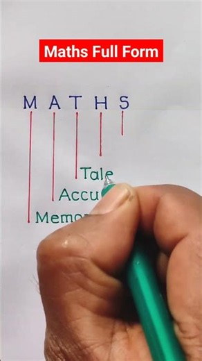 Maths Full Form #foryou