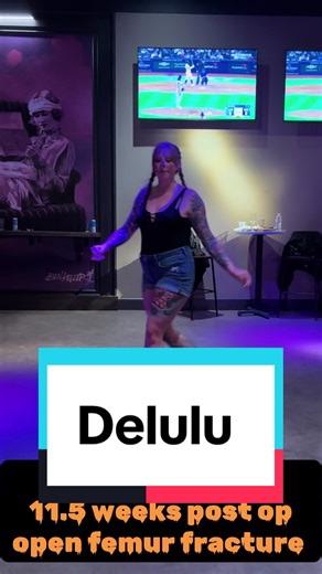 Delulu line dance to the song delirious by steve aoki at 11.5 weeks post op 🤙🏻 so incredibly proud of myself and my leg for being able to dance #fyp #linedance #linedancing #delirious #delulu #delululinedance #linedancer #learntodance