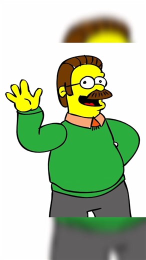Drawing Ned Flanders from The Simpsons | Speed Sketch Tutorial 👓⚡