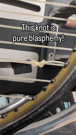 YourTennisBud on Instagram: "If you string racquets for other players, I would avoid using a starting knot and instead use the starting clamp method. I have seen some grommets utterly destroyed by continued use of a starting knot. It can expand a grommet to the point a knot can slip through. No bueno! In a pinch, it can work, but I have needed to use one since I started stringing years ago. #tennis #tennisclub #tennistips #tennisplayer #tennisracket #sports #satisfyingvideos #tennisstrings #tenn