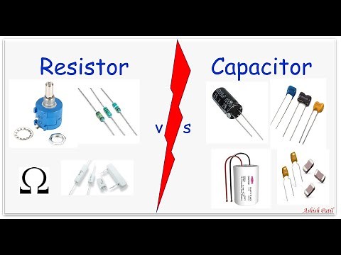 Resistor vs Capacitor ! Difference between Resistor and capacitor