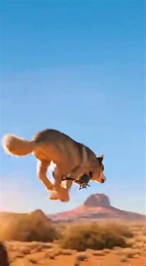 Roadrunner vs Wolf — Insanely Fast Desert Chase (Slow-Motion Jump) #animalrescue