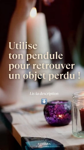 ⬇️✨️ Comment utiliser un pendule pour retrouver un objet perdu ⬇️ MÉTHODE 1 : ✨️Se centrer et se concentrer 🧘 Avant de commencer, respirez profondément et visualisez l’objet avec précision. L’énergie et la clarté de votre esprit sont essentielles. ✨️Formuler une question claire ❓ Par exemple : " Le pendule peut-il m’indiquer où se trouve [nom de l’objet] ? " ou "Est-ce que l’objet est dans cette pièce ?" ✨️Balayer l’espace méthodiquement 📍 Déplacez-vous lentement dans la zone où vous pensez qu