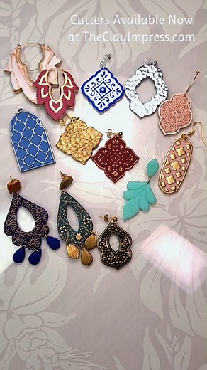 5.8K views · 186 reactions | I've been wanting to make some Moroccan designs for ages! Of course, we ended up making a bunch of detailed designs to go with all of the new outline and frame cutters. What do you think? #MoroccanVibes #MoroccanStyle #MoroccanJewelry | The Clay Impress | Facebook