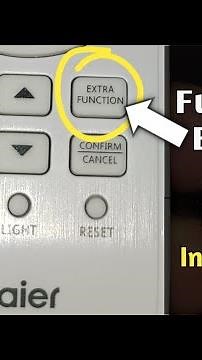 How to use Extra Function Button on Haier DC inverters AC Remote | Solutions Tube