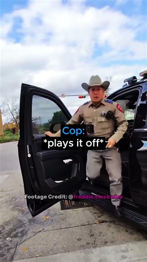 Biker encounters crazy cop!