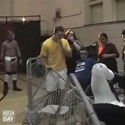What did they have against the guard rails in ROH #botchaholics #wrestling