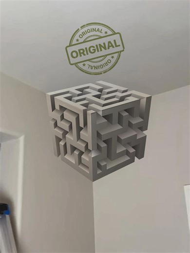Trending 3D Cube Ceiling Corner Sticker – Printed & Delivered (physical Product) - Etsy New Zealand