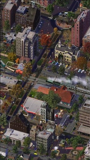 🔊 Trains cruising through small town SimCity 4 #simcity4 #gameplay #letsplay #cityskylines #theotown