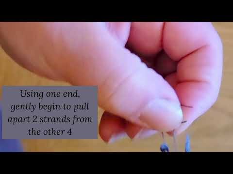 How to split apart embroidery thread