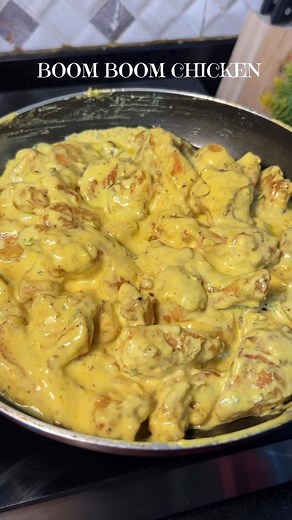 @mealsbymumma on Instagram: "Warning: Highly addictive ⚠️‼️ You need to try this Boom Boom Chicken recipe 🤤 • Boneless chicken cubes • Salt • Black pepper powder • Ginger garlic paste • Crushed green chillies • 2 tbsp cornflour • 2 tbsp maida (all-purpose flour) • Splash of water (for mixing) • Oil (for frying and sauce) • Chopped garlic • Ginger (finely chopped or minced) • Finely minced green chillies • Haldi (turmeric) • Black pepper powder (for sauce) • Cream • Salt (to taste) • Honey • Che