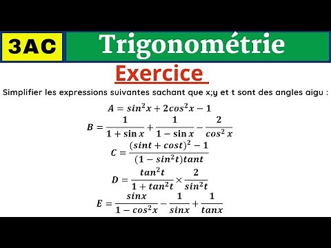 trigonométrie exercices corrigés 3ème collège. الحساب المثلثي تمارين مع التصحيح partie-6