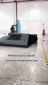 The “Space Capsule Inflatable Thermostatic Tent” is a portable, comfortable, and futuristic outdoor equipment .✅Appearance: A space capsule-like design with a futuristic and technological aesthetic.✅Space Optimization: Optimized internal space to accommodate multiple occupants, suitable for camping, research stations, or use in extreme environments.✅Inflatable Structure: Utilizes a high-strength inflatable support system that is lightweight, quick to set up, and highly stable.✅Thermostatic Funct