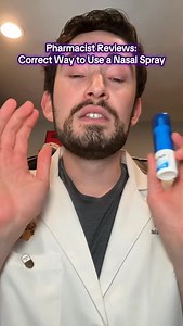 How to use a nasal spray and how you should counsel a patient on how to use a nasal spray. (Not pictured: Me shaking the nasal spray prior to the video) | MillennialRx