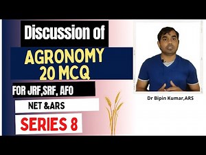 Most frequently asked, 20 MCQs of Agronomy for ICAR-JRF, ARS, NET and IBPS-AFO