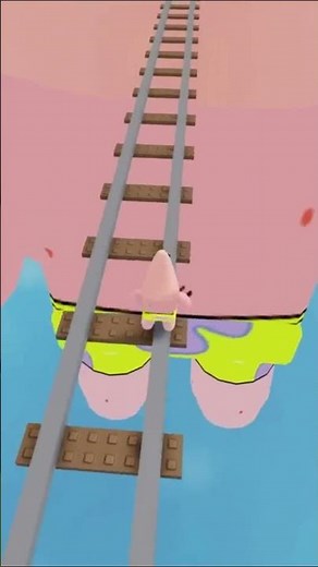 SpongeBob goes into PATRICK'S MOUTH on the Roblox ROLLER COASTER with a MAGIC CARPET #roblox