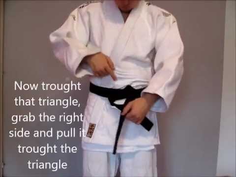 How to tie a belt (OBI) - Aikido basic