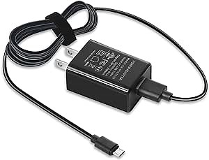 Fast Charger with 6.6Ft USB Type-C&Micro USB Cable,AC Adapter,2A Rapid Charger for All New All-New Fire 7 HD 8 10 Plus Tablet, Kids Pro, Kids Edition, Fire HD HDX 7” 8.9” Phone